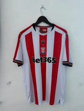 Authentic XXL 2024 2025 Stoke City Macron Home Football Shirt