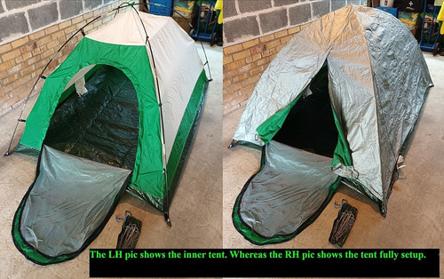 Man tent with outer - with,