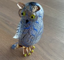 Stunning Swirl Art Glass Owl Figure - Juliana?