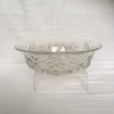 Vintage Fruit Serving Bowl Heavy Glass 1086g 23.5cm Diameter 7.5cm High