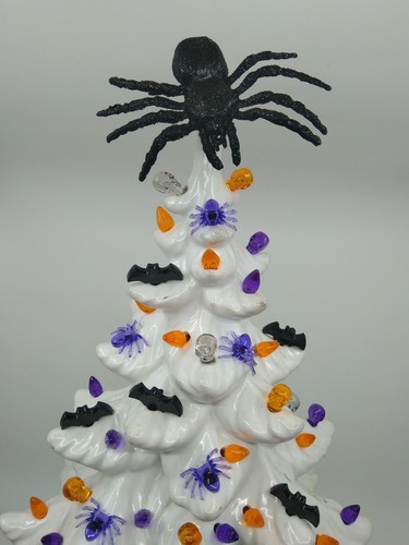 Halloween black spider topper - black,