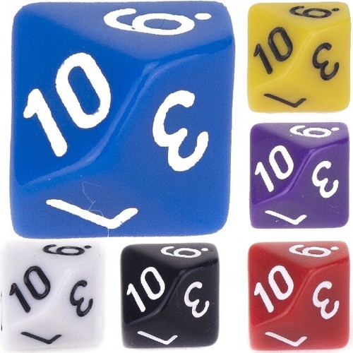 D10 poly dice select - d10, 1-10