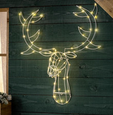 Christmas Stag Head Light Xmas
