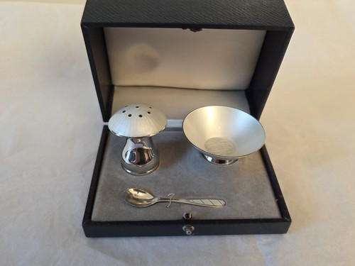 Cased danish sterling silver - cased,