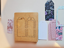 Wooden die cutter long layered tags used but good condition fits Sizziz machines