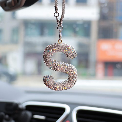 Bling car letter charm - car,