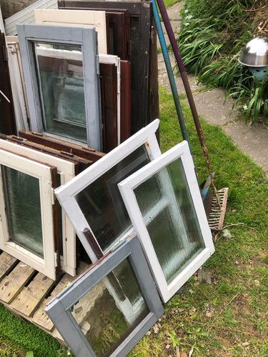 Wooden window casements x15