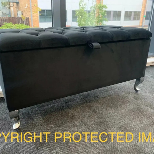 Velvet chesterfield storage - chesterfield,