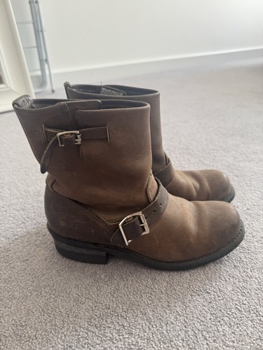 Frye engineer biker boots hand - biker,