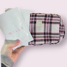 Jack Wills Pink Checked Travel