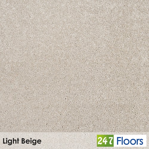 Light beige saxony - beige, carpet