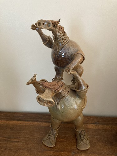 Large studio art pottery - art,