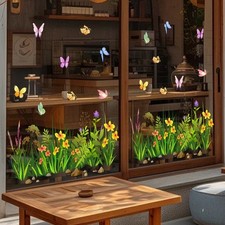 Wildflower Theme Static Cling