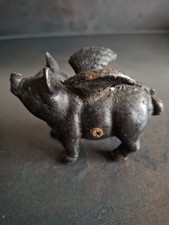Vintage Cast Iron Flying Pig