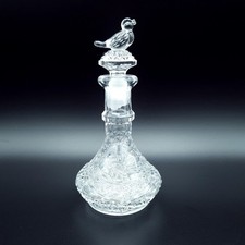 Hofbauer The Byrdes Collection Small Whiskey Decanter Perfume Bottle Vtg H15cm