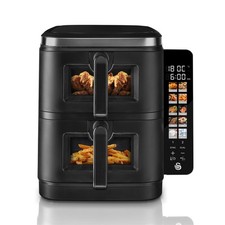 Swan SD10522BLK - 11L Duo Layer Air Fryer - New Item, Box Damaged