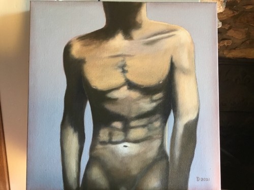 Male nude naked man - male,