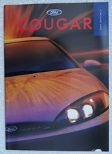 Ford Cougar Brochure 1998: 3-Dr Sports Coupe 2.0i, 2.5i V6: 38 page.Spec/Colours