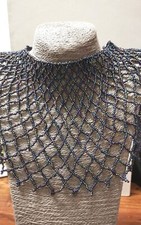 Multicoloured Zulu Choker Glass Beaded Bib Necklace Handmade In Africa