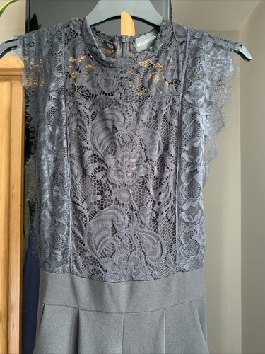 Black lace shoulder - black,