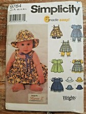 Simplicity Sewing Pattern 9784