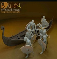 Vikings Arrive!- diorama 1:16