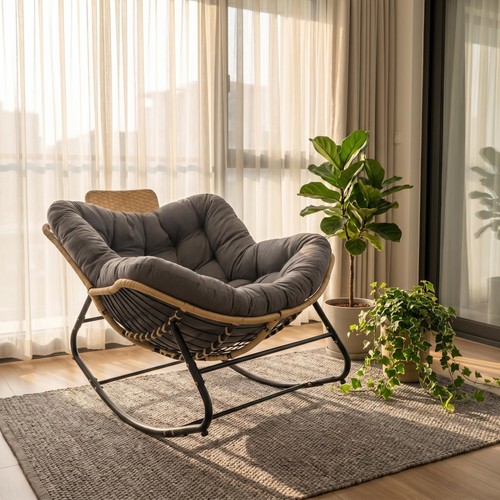 Papasan rocking chair - 39.37"papasan,