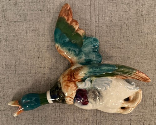 Vintage ceramic flying mallard - vintage,