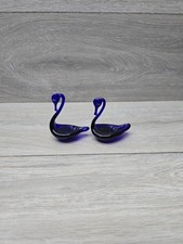 Pair Of Bristol Blue Glass