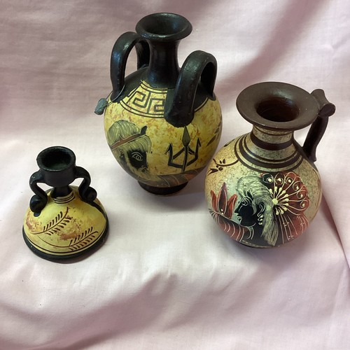 Vintage handmade greek vases - handmade,
