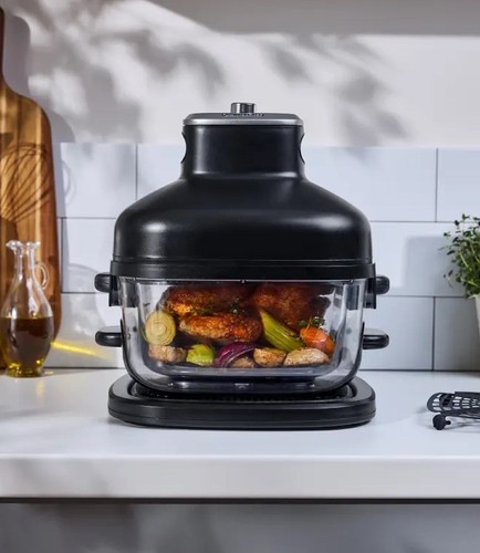 Silver crest glass - glass, fryer