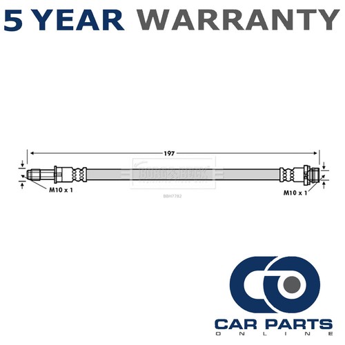 Brake hose rear outer - brake,
