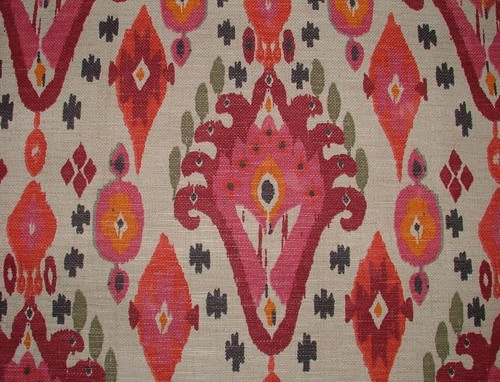 Iliv boho begonia - ikat, linen