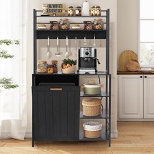 Bakers Racks Kitchen Microwave