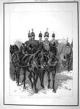 Original Old Antique Print