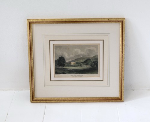 Vintage engraving print - engraving, friars
