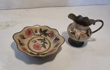 Vintage Solid Brass & Enamel