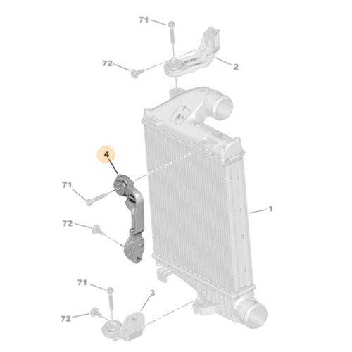 Genuine intercooler bracket - bracket,
