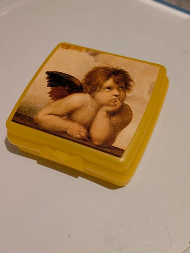 Tupperware box with iconic