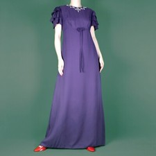 VINTAGE 80s Maxi Long Purple