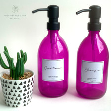 Pink soap dispenser - pink, bottle