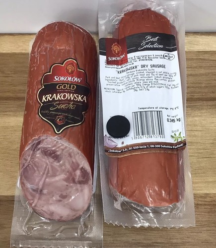 Krakowska dry sausage 345g - krakowska,
