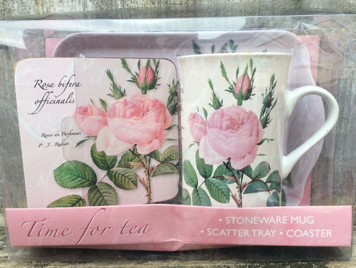 Time for tea mug - "time, coaster