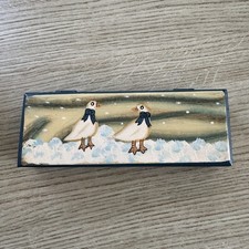 Vintage Wooden Box Handpainted