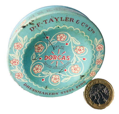 Advertising tin metal dorcas - tin,