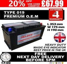 019 Heavy Duty Car/Van Battery