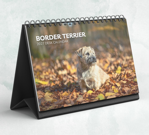 Border terrier desk calendar - terrier,