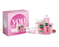 Just For You Pretty Pink Womens Gift Set Dove Radox Vaseline 6 Piece