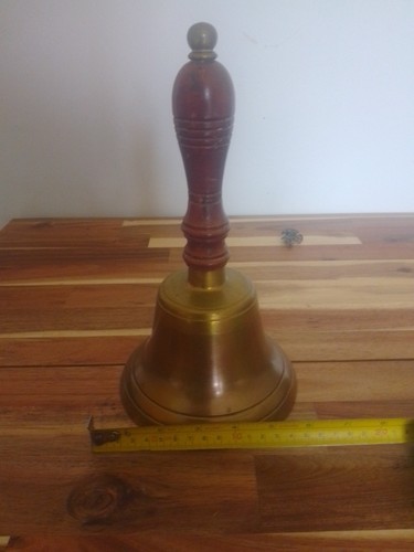 Large brass hand - large, bell