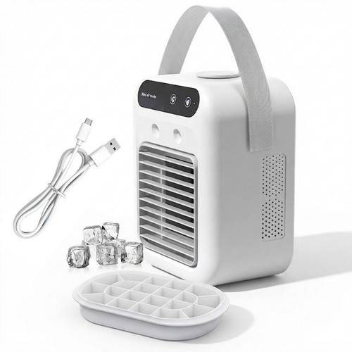 Portable air cooler fan - 2-in-1,